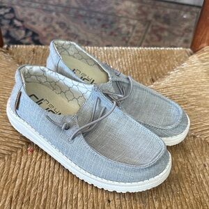 Hey Dude kids Light Gray Slip-On Loafers